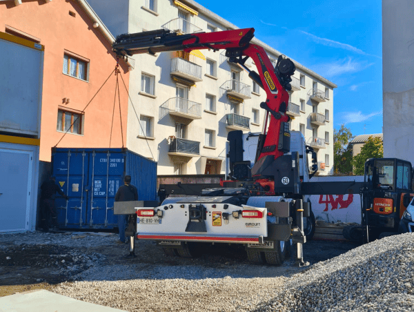PBF camion bras grue